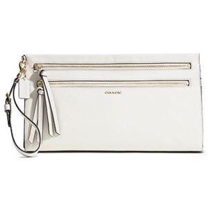 Coach MADISON TWO TONE PYTHON LEATHER clutch